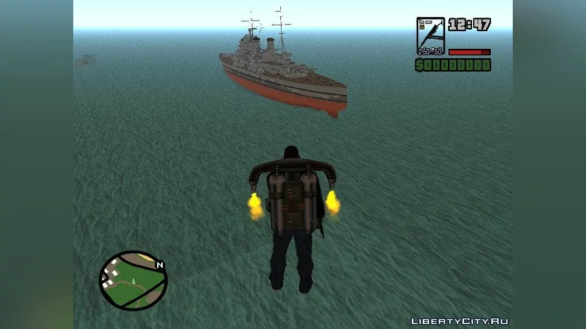 Лінкор Принц Уельський з BF 1942 / GTA San Andreas