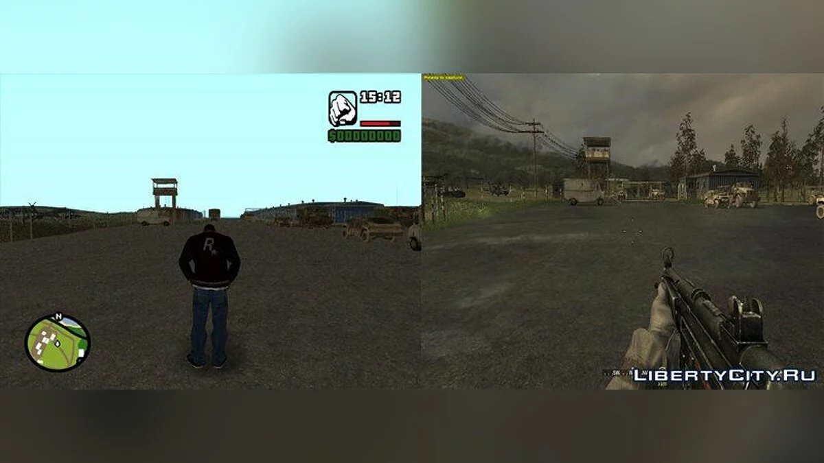 حزمة كبيرة من العناصر من COD 4 / جي تي إيه سان أندرياس