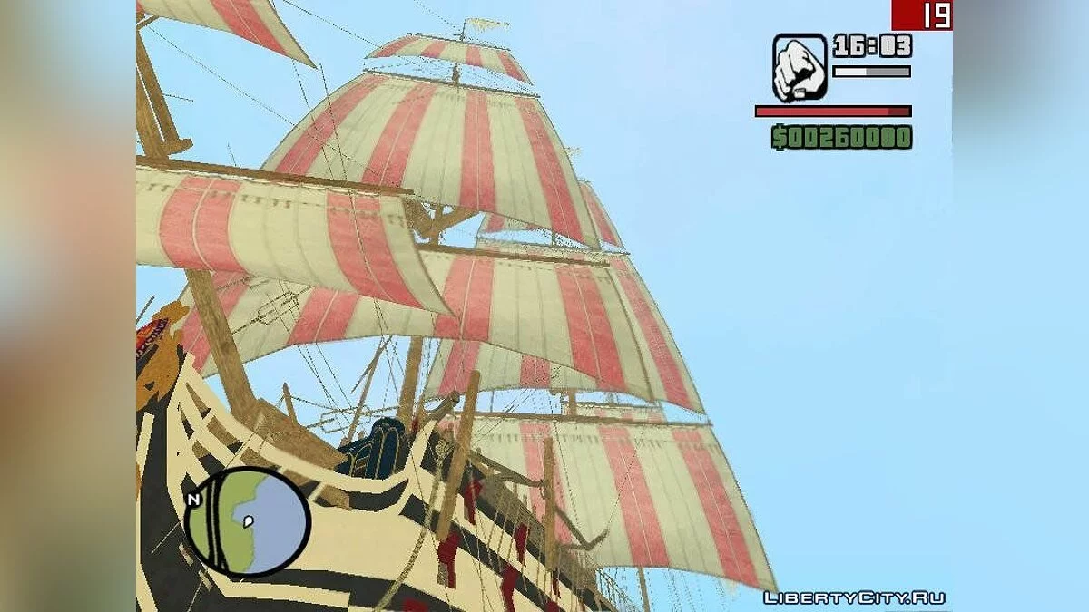 Корабль Адмирал Нельсона Виктори / GTA San Andreas