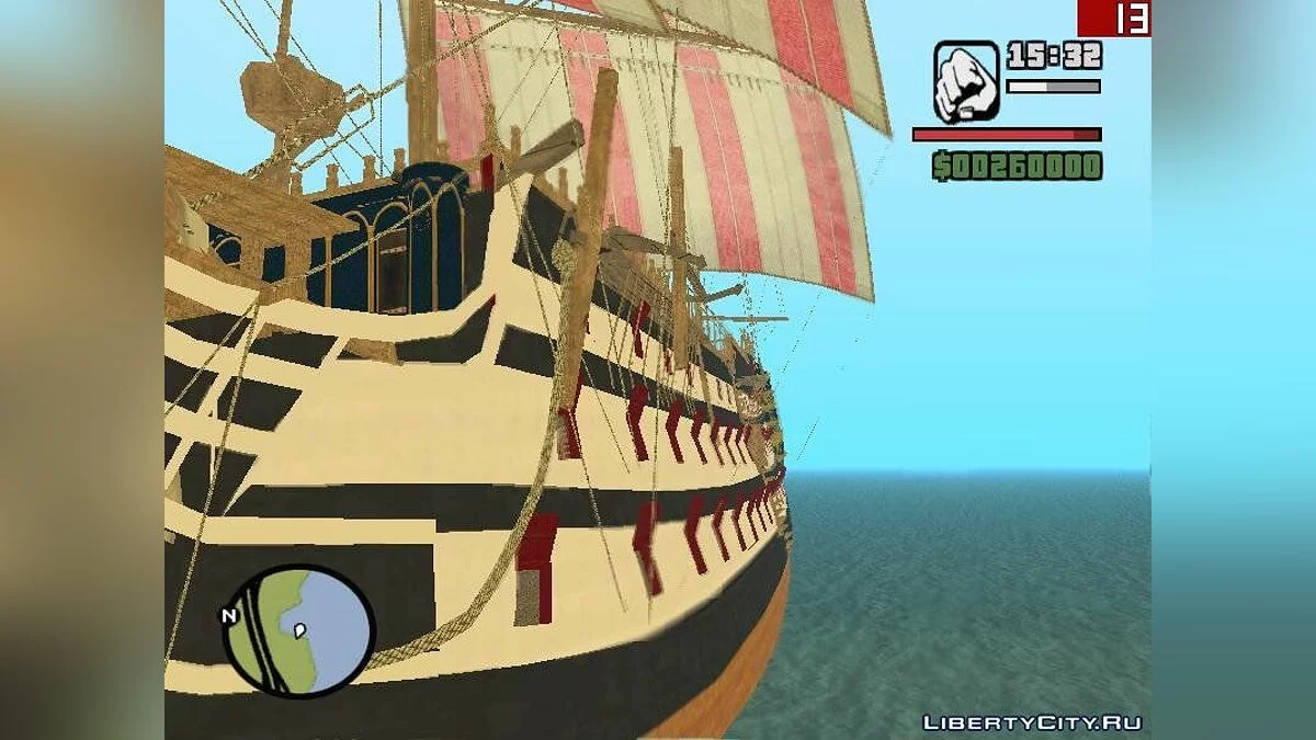 Корабль Адмирал Нельсона Виктори / GTA San Andreas