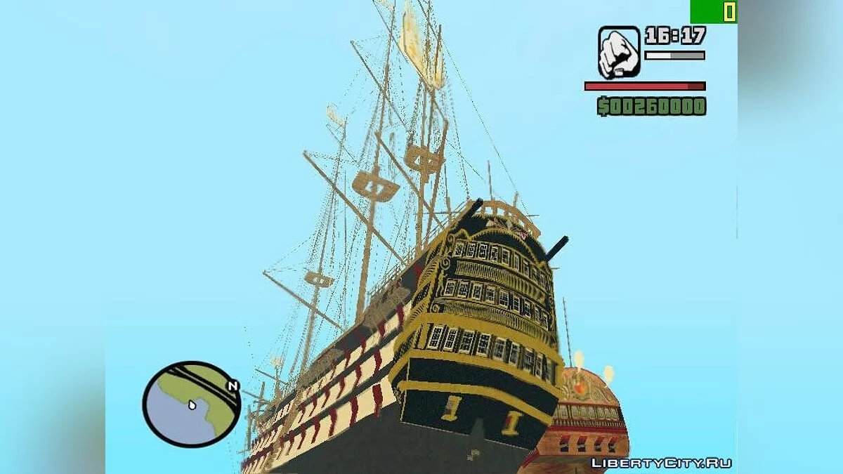 Корабль Адмирал Нельсона Виктори / GTA San Andreas