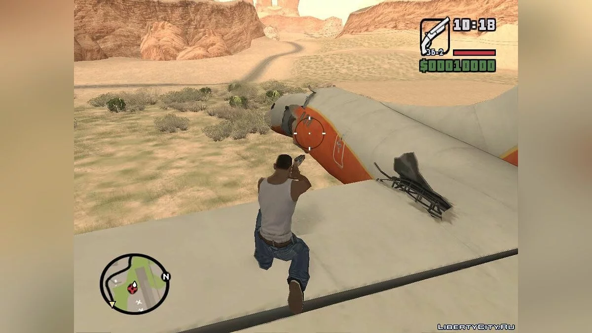 Зруйнований літак з Left 4 Dead / GTA San Andreas