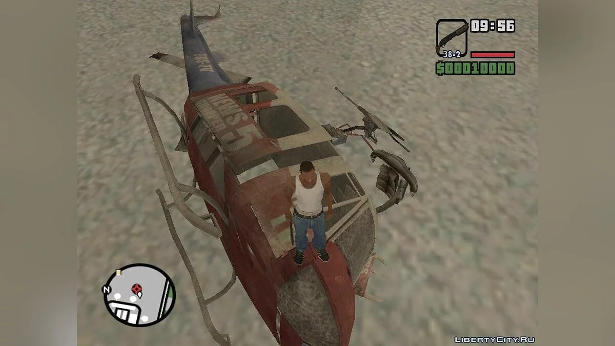 Зруйнований вертоліт з Left 4 Dead 2 / GTA San Andreas