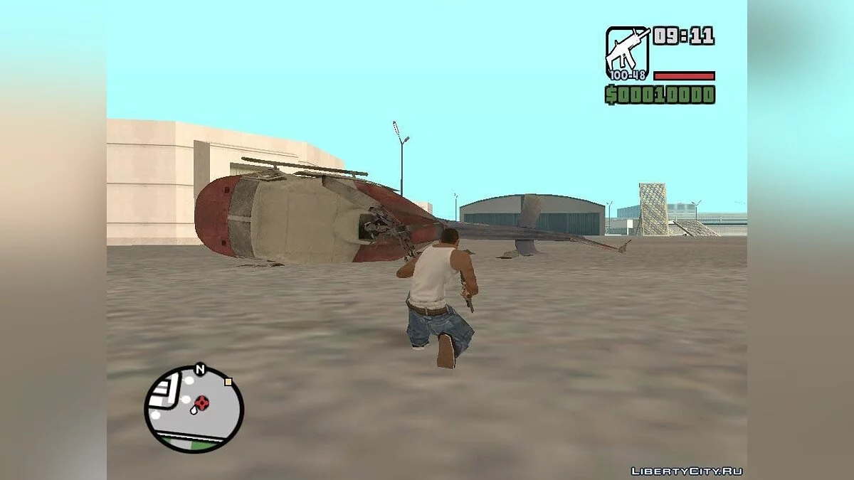 Зруйнований вертоліт з Left 4 Dead 2 / GTA San Andreas