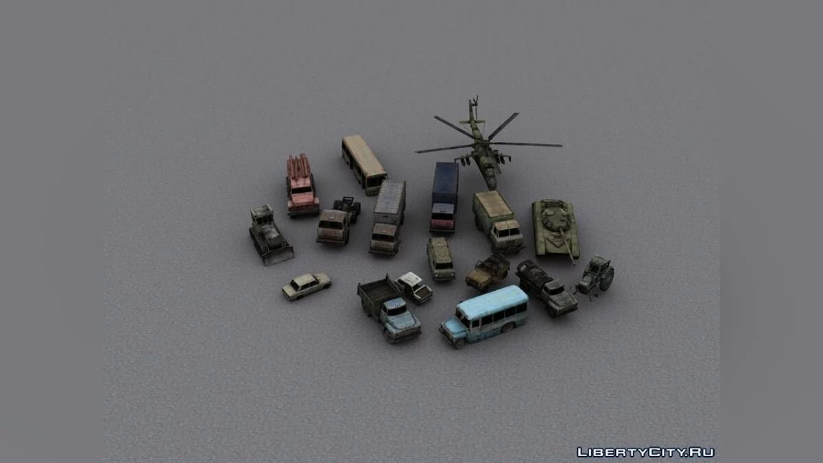 [S.T.A.L.K.E.R] Transport Pack (Objects) / GTA San Andreas
