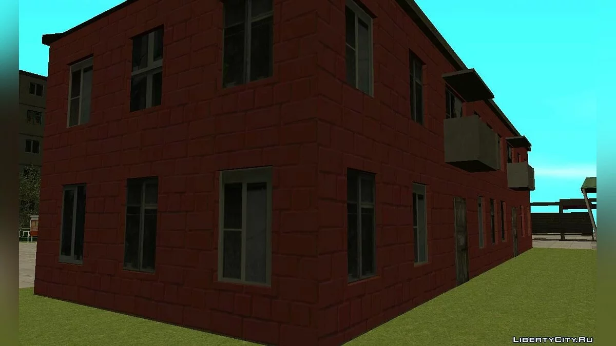 Bâtiment à deux étages avec salon de coiffure / GTA San Andreas
