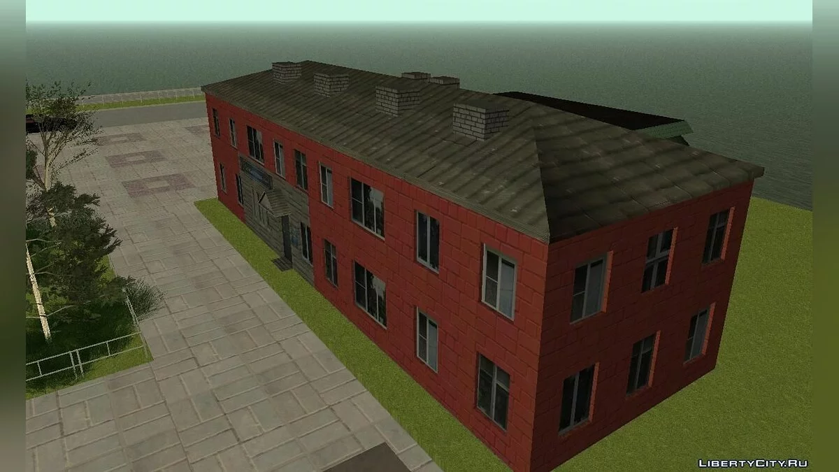 Bâtiment à deux étages avec salon de coiffure / GTA San Andreas