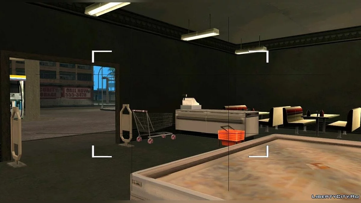 Casa Abierta. "Gasolinera Abierta de LS" / GTA San Andreas