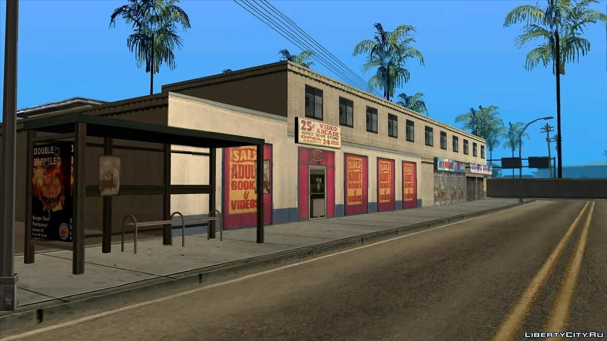 Reality Mod. Bus Stops in LS (Fix) / GTA San Andreas