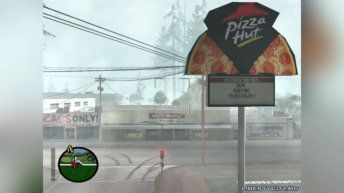 Montgomery Creek Pizza Hut Restaurant / GTA San Andreas