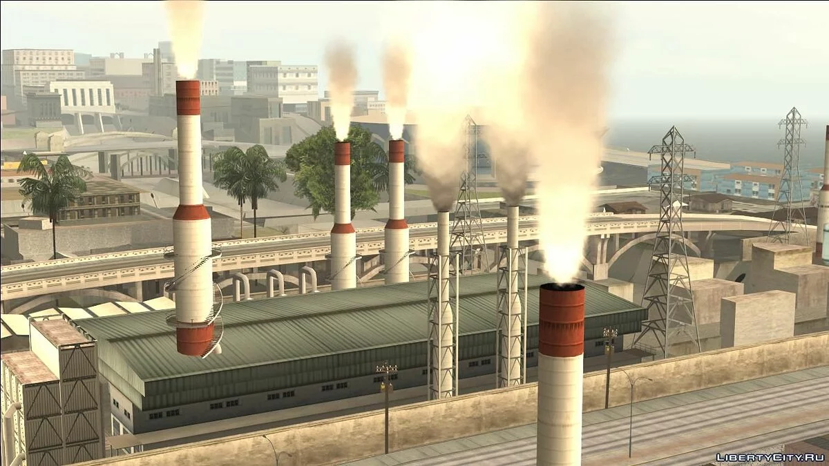 Smoke in Factory Pipes / GTA San Andreas