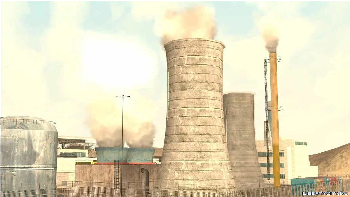 Smoke in Factory Pipes / GTA San Andreas