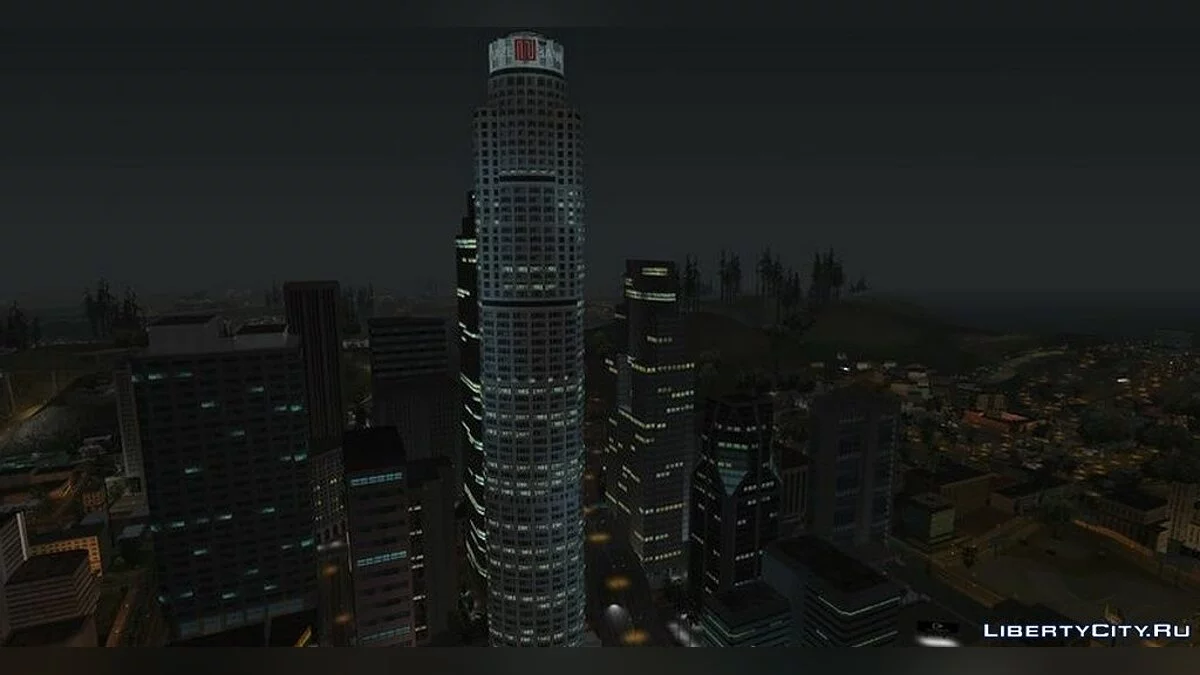 Maze Bank de GTA 5 avec éclairage nocturne / GTA San Andreas