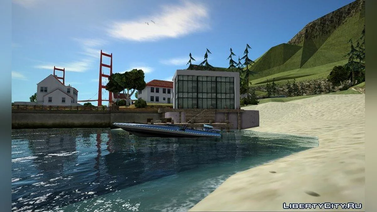 Villa em Bayside [Abrigo+Interior+Carros] / GTA San Andreas