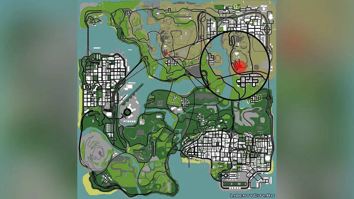 Вілла на Великому вусі (Округ Боун) / GTA San Andreas