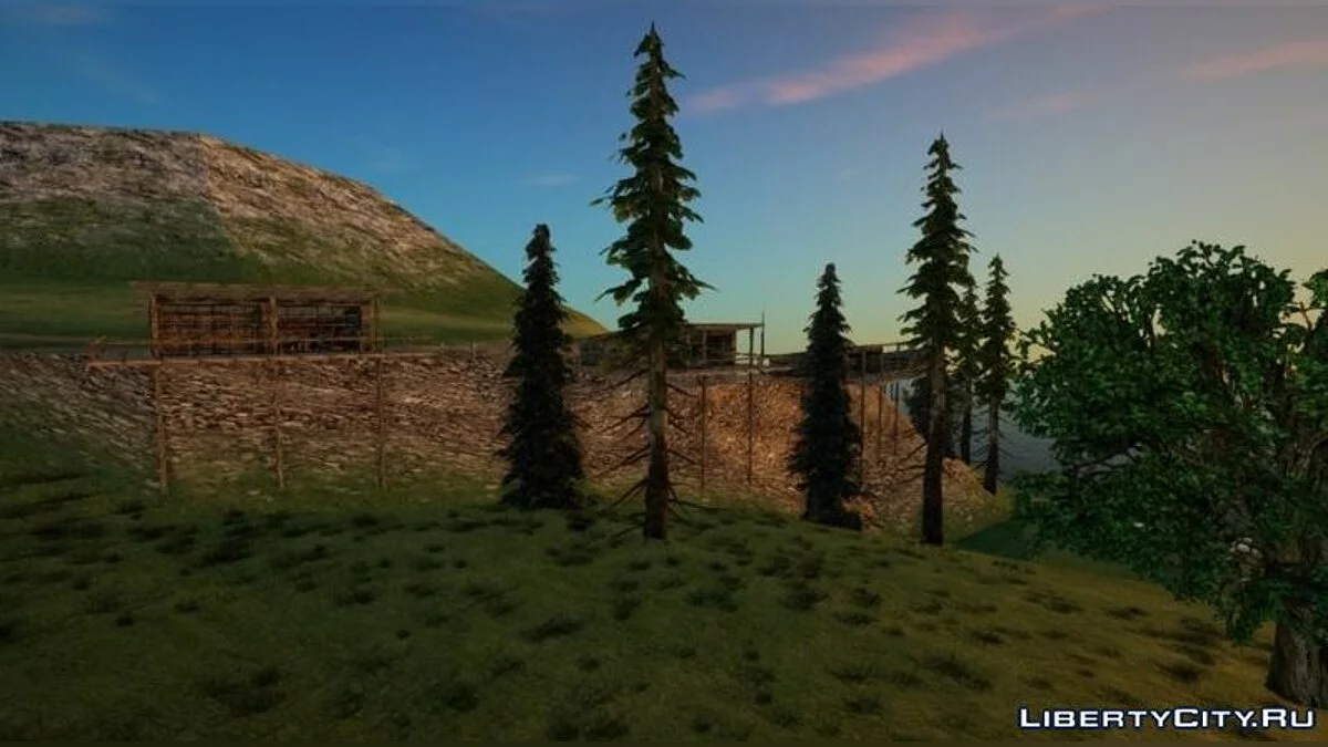 Cabañas en la zona de Northstar Rock / GTA San Andreas