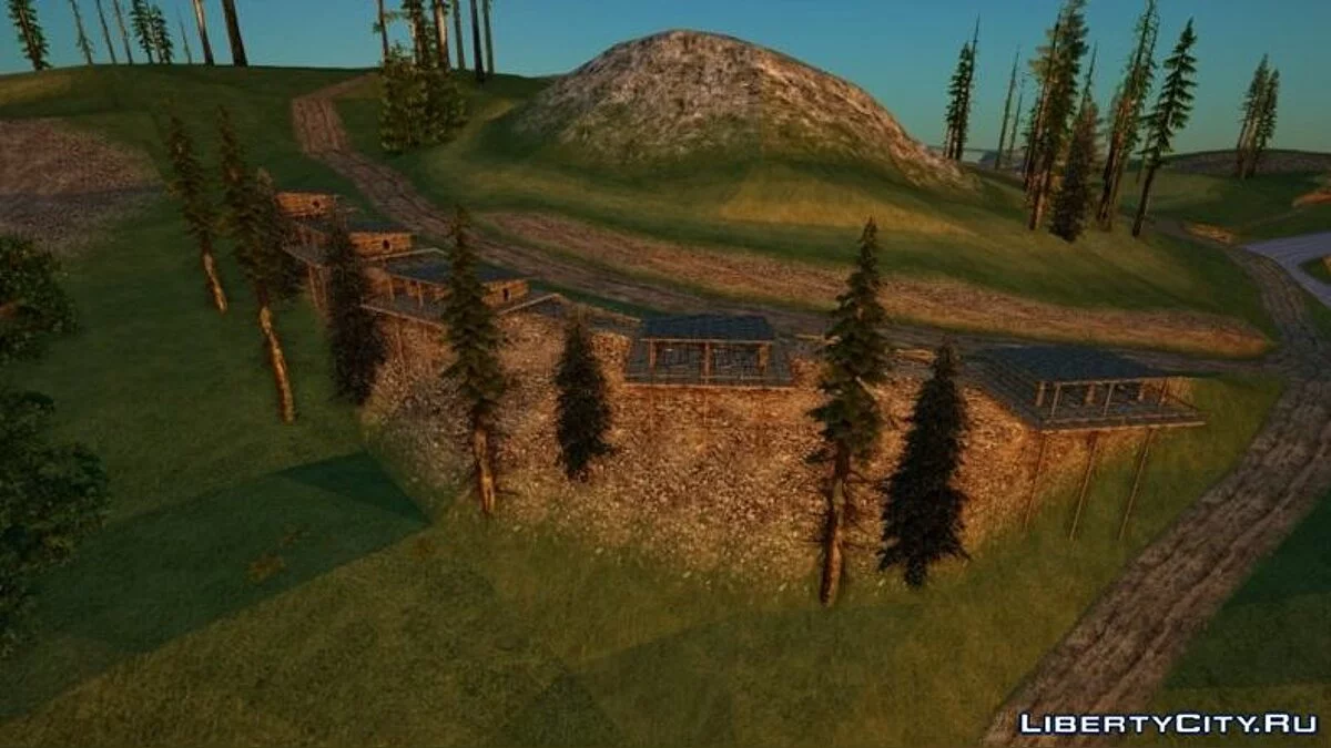 Cabañas en la zona de Northstar Rock / GTA San Andreas