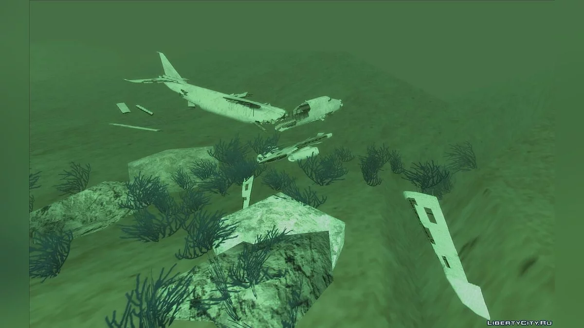 GTA 5 Cargo Plane Underwater + UFO / GTA San Andreas