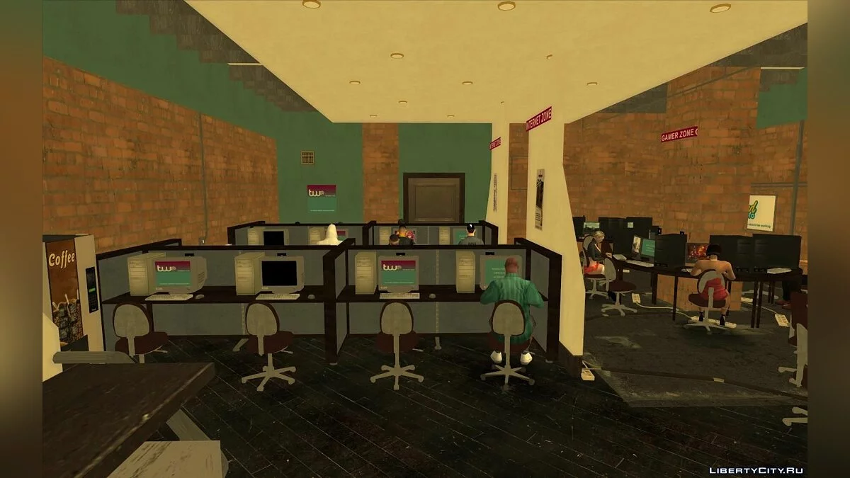 GTA 4 Internet Cafe / GTA San Andreas