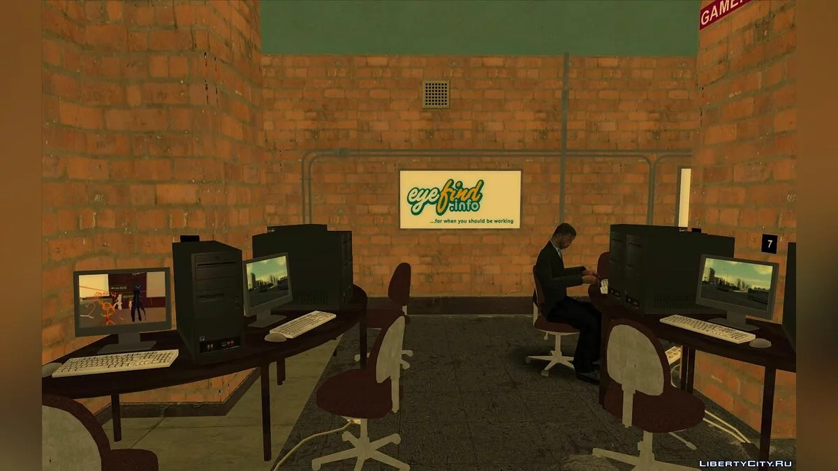GTA 4 Internet Cafe / GTA San Andreas