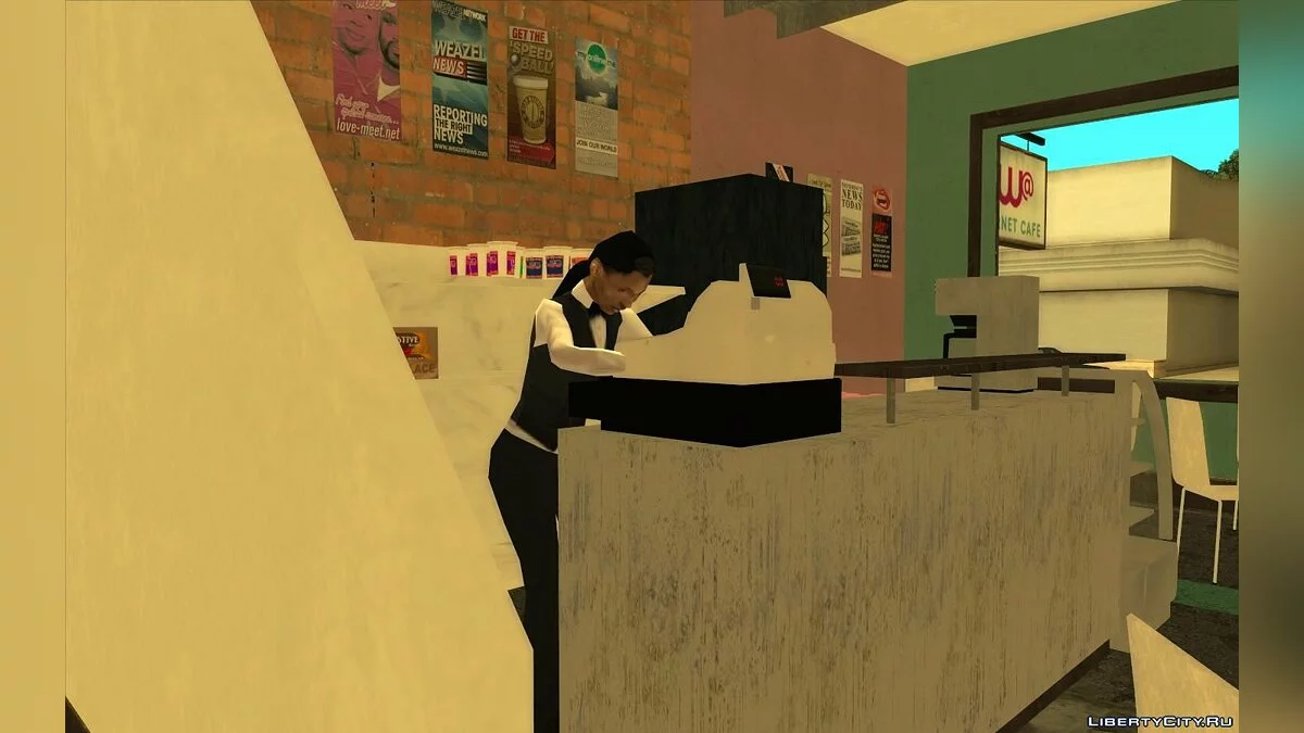 GTA 4 Internet Cafe / GTA San Andreas