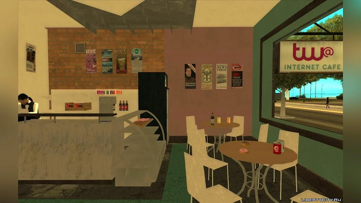 GTA 4 Internet Cafe / GTA San Andreas