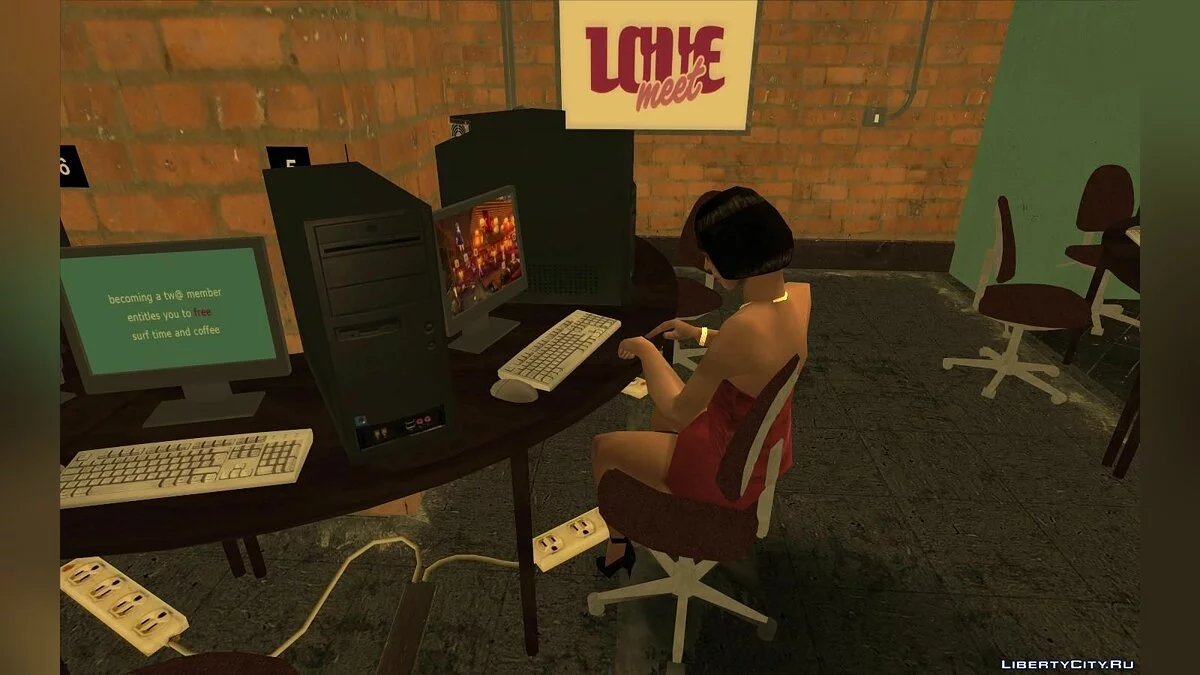 GTA 4 Internet Cafe / GTA San Andreas
