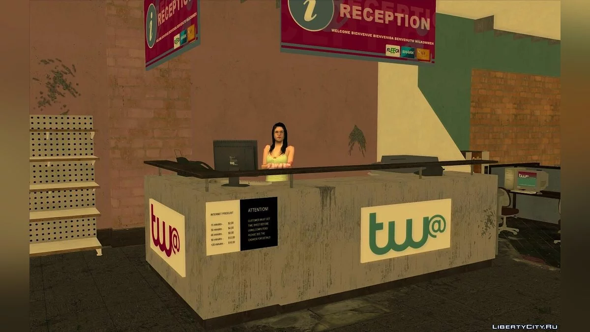 GTA 4 Internet Cafe / GTA San Andreas