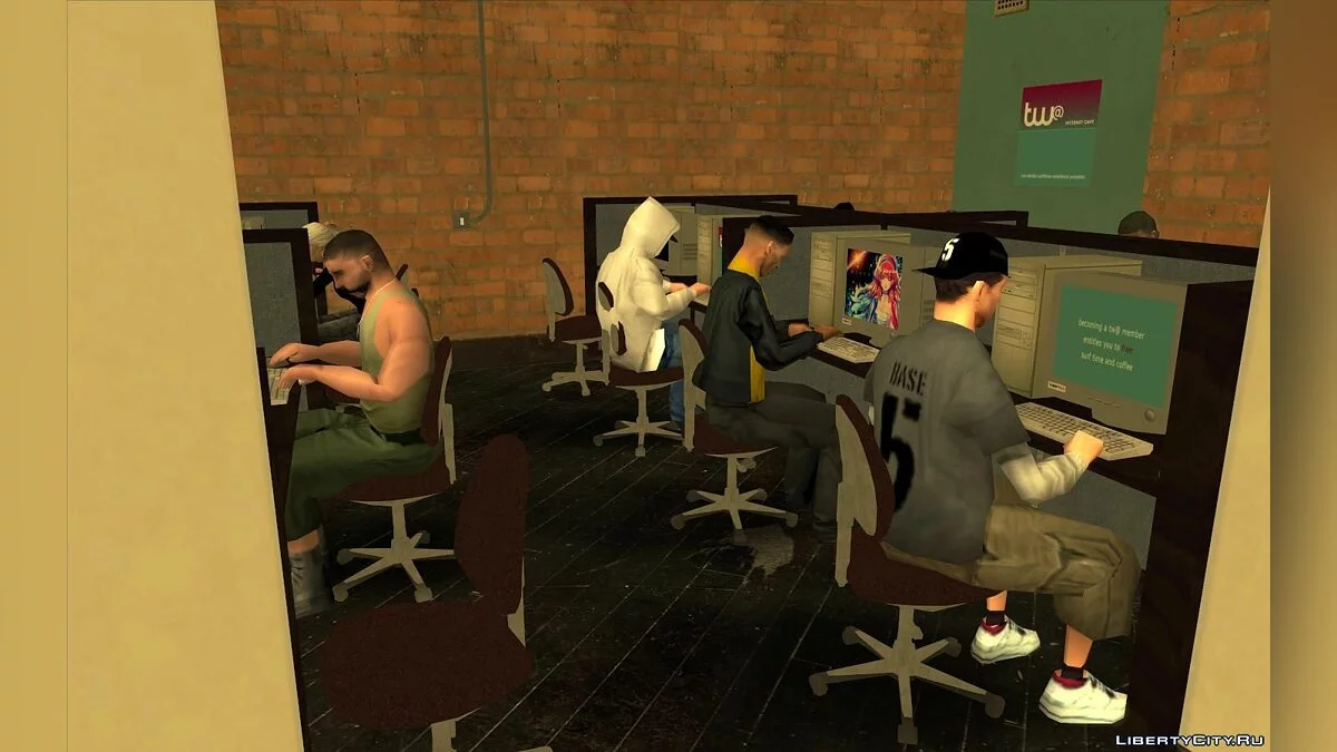 GTA 4 Internet Cafe / GTA San Andreas