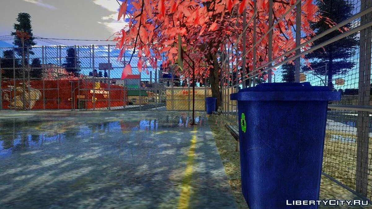 Баскетбольний майданчик в аніме стилі / GTA San Andreas