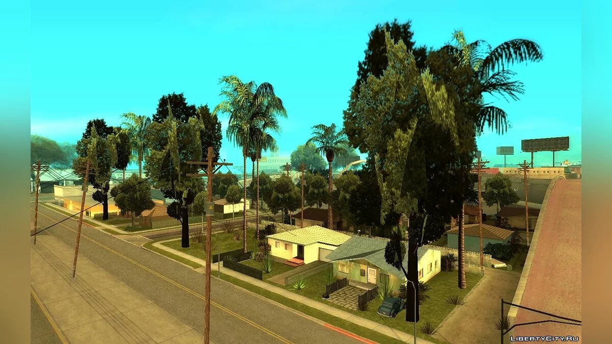 Зелений шматок v1.37 (більше дерев) / GTA San Andreas