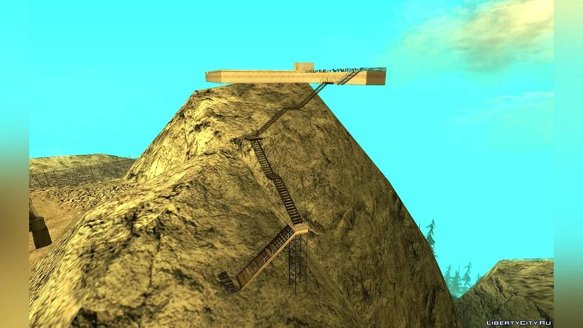 Camp de recherche sur les OVNIs au Mont Chiliad / GTA San Andreas