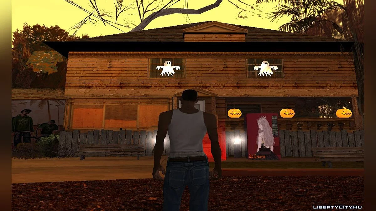 Decoraciones en Grove Street por Halloween 2020 / GTA San Andreas