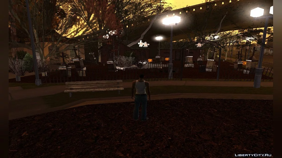 Decoraciones en Grove Street por Halloween 2020 / GTA San Andreas