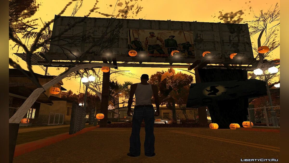 Decoraciones en Grove Street por Halloween 2020 / GTA San Andreas