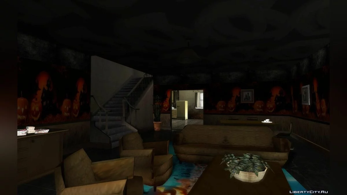 Halloween Decorations on Grove Street / GTA San Andreas