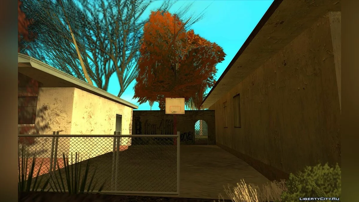 Halloween Decorations on Grove Street / GTA San Andreas