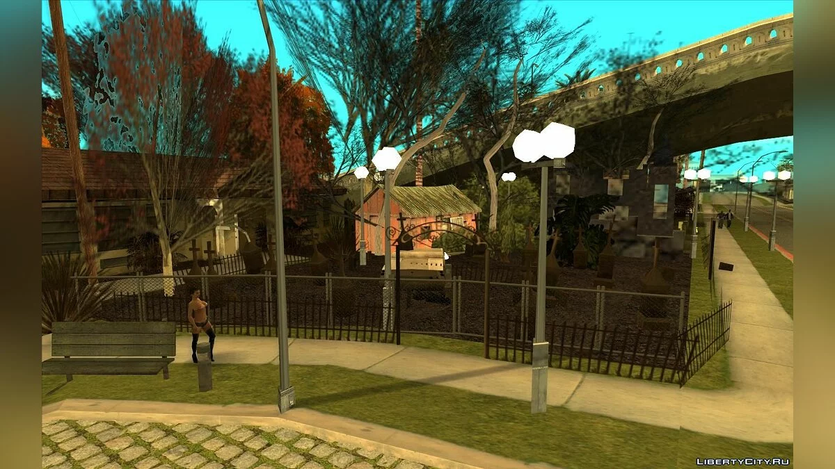 Halloween Decorations on Grove Street / GTA San Andreas