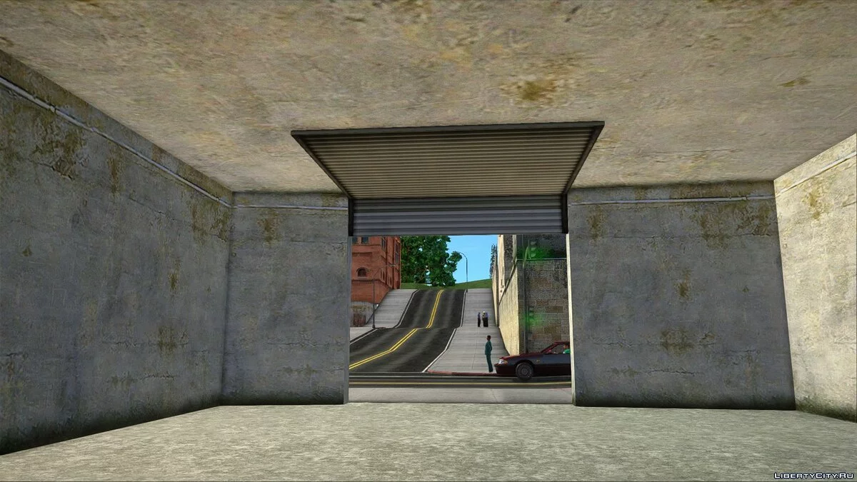 Garahe terbuka di zona industri San Fierro / GTA San Andreas