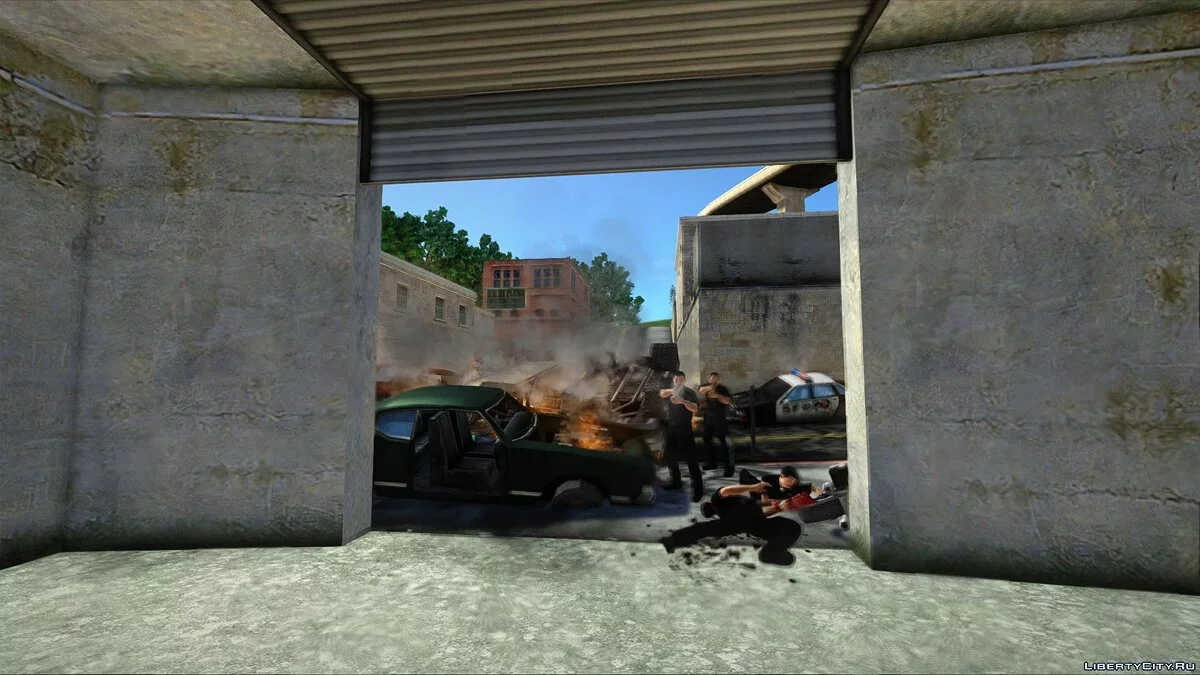 Garahe terbuka di zona industri San Fierro / GTA San Andreas