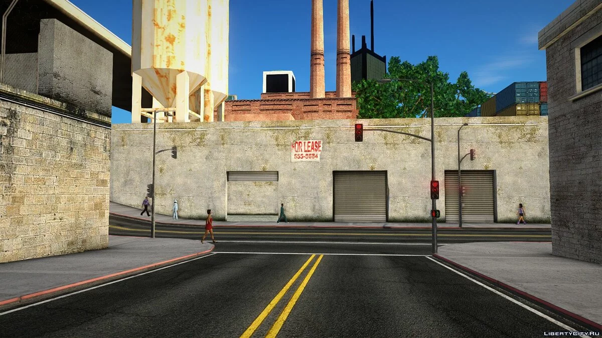 Garahe terbuka di zona industri San Fierro / GTA San Andreas