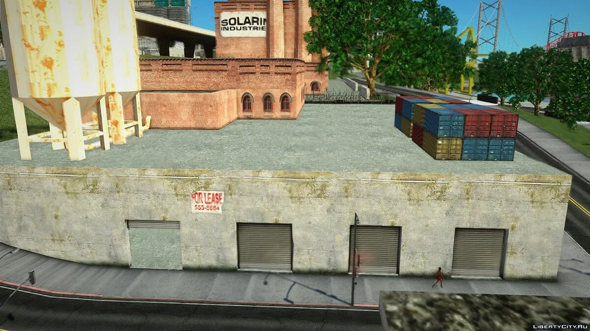 Garahe terbuka di zona industri San Fierro / GTA San Andreas