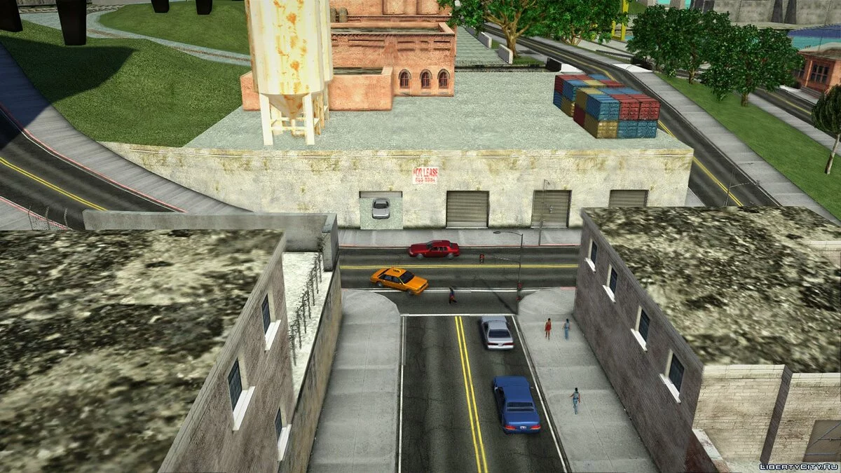 Garahe terbuka di zona industri San Fierro / GTA San Andreas