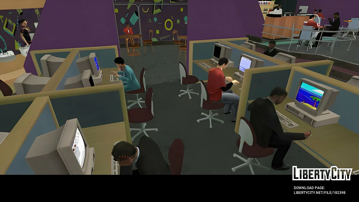 Internet Cafe Interior / GTA San Andreas