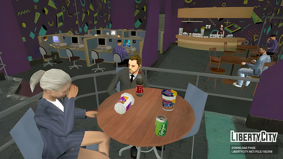 Internet Cafe Interior / GTA San Andreas