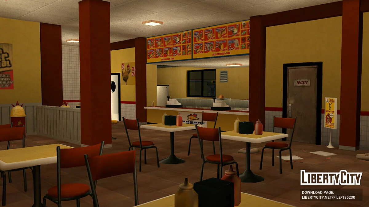 New Cluckin' Bell Interior / GTA San Andreas