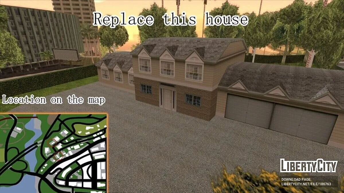 Будинок у стилі Майнкрафт / GTA San Andreas