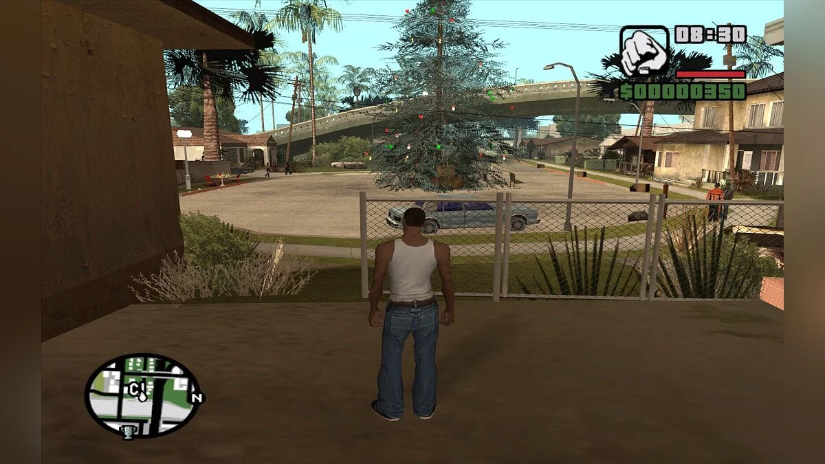 New Year tree on Grove Street / GTA San Andreas