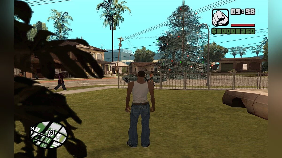 New Year tree on Grove Street / GTA San Andreas