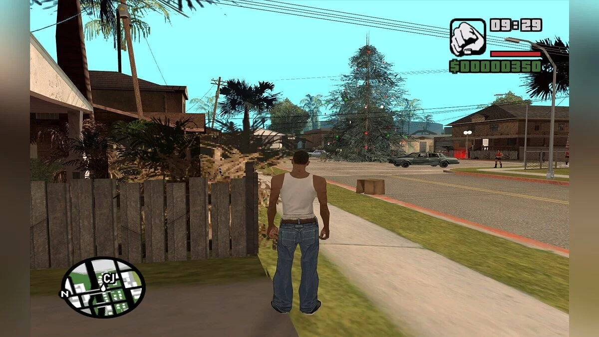New Year tree on Grove Street / GTA San Andreas